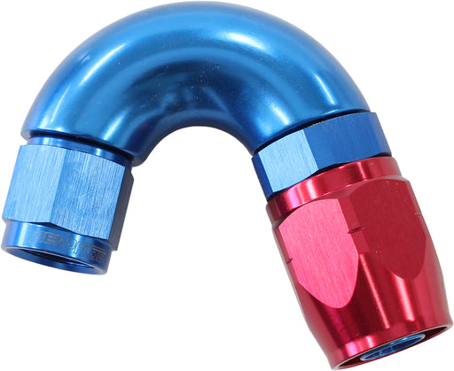 STEPPED 150 DEG HOSEEND -8 HOSTO -6AN EXPANDER HOSE END BLUE