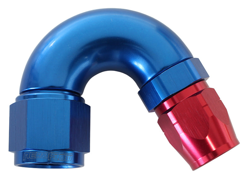 STEPPED 150 DEG HOSEEND 12 HOSTO -16AN REDUCER HOSE END BLUE