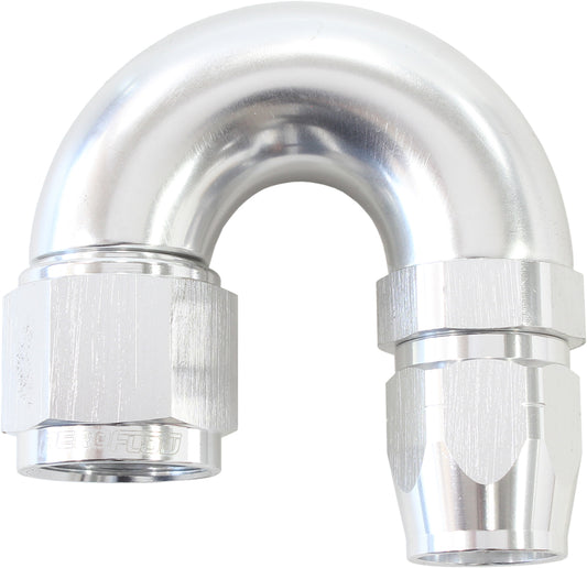 STEPPED 180 DEG HOSEEND -6 HOSTO -8AN REDUCER HOSE END SILVE Default Title