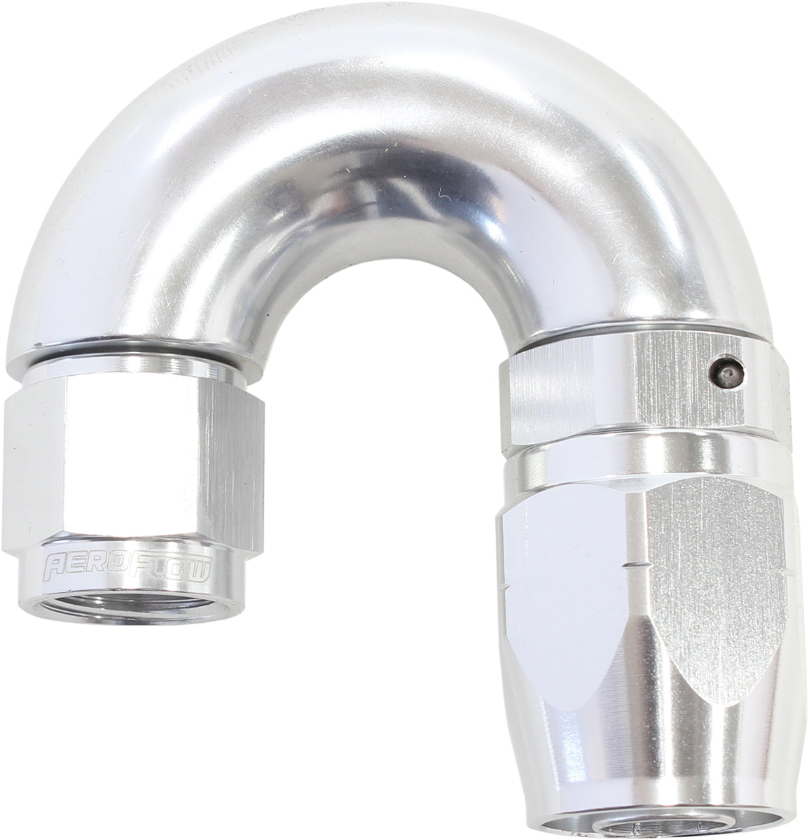 STEPPED 180 DEG HOSEEND -8 HOSTO -6AN REDUCER HOSE END SILVE Default Title