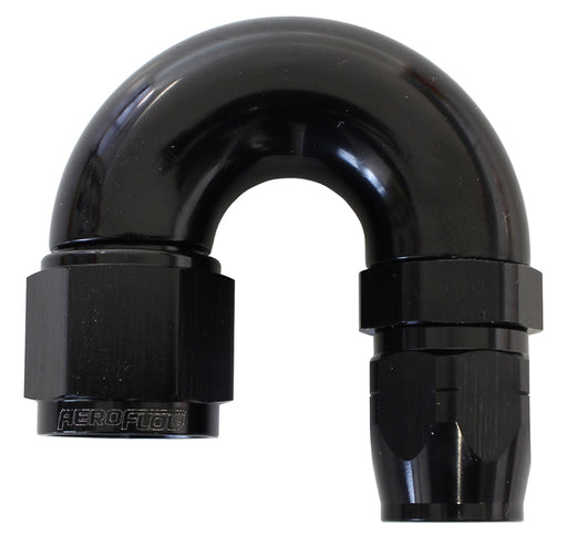 STEPPED 180 DEG HOSEEND -8 HOSTO -10AN REDUCER HOSE END BLAC