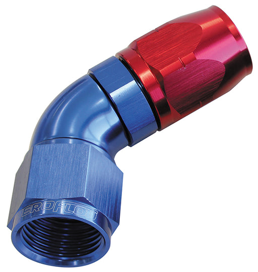 ALLOY 60 DEG HOSE END -6AN    BLUE CUTTER STYLE FULL FLOW