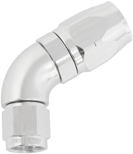 ALLOY 60 DEG HOSE END -8 HOSE TO -6 EXPANDER HOSE END SILVER