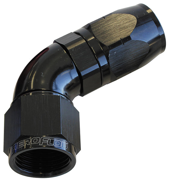 ALLOY 60 DEG HOSE END -12AN   BLACK CUTTER STYLE FULL FLOW