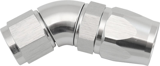 STEPPED 45 DEGREE END -10 HOSETO -8AN EXPANDER HOSE END SILVTEFLON AF 572-10-08DS