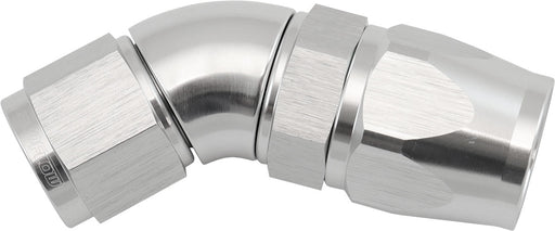 STEPPED 45 DEGREE END -10 HOSETO -8AN EXPANDER HOSE END SILVTEFLON AF 572-10-08DS