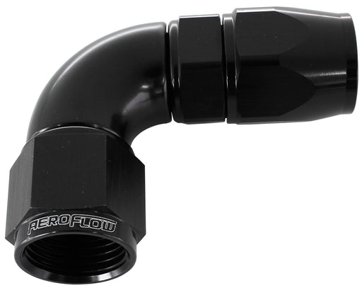 90 DEG -10AN FULL FLOW TEFLON HOSE END BLACK 1 PIECE 25pk