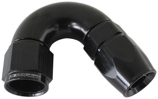 150 DEG -3AN FULL FLOW TEFLON HOSE END BLACK 1 PIECE FULLFLO Default Title