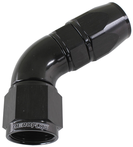 60 DEG -16AN FULL FLOW TEFLON HOSE END BLACK 1 PIECE FULLFLO