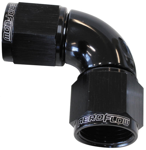 -4AN 90 DEG SWIVEL COUPLER    BLACK BILLET FULL FLOW 1 PIECE