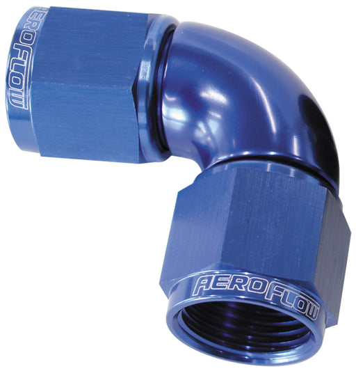 -4AN 90 DEG SWIVEL COUPLER    BLUE BILLET FULL FLOW 1 PIECE