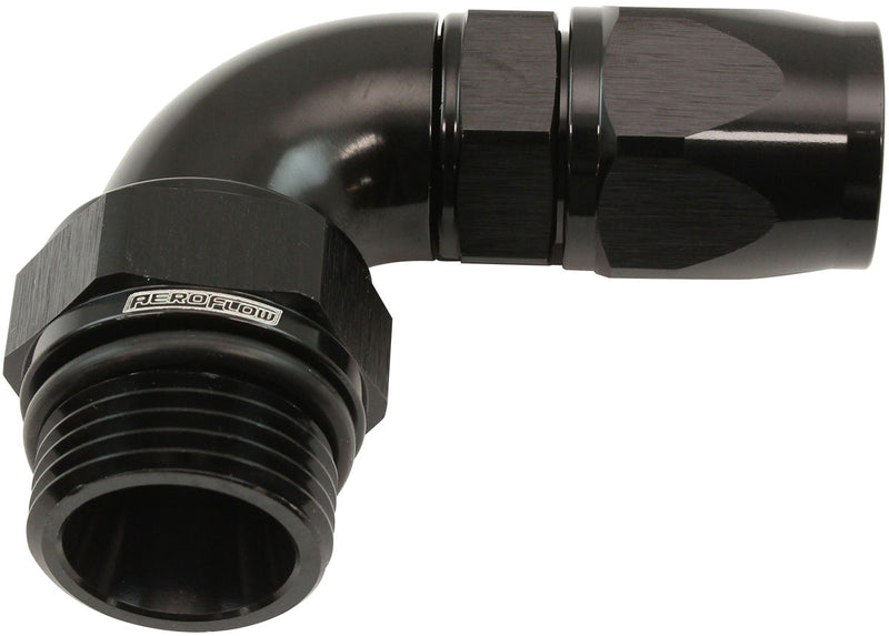 -10AN 90 DEG SWIVEL COUPLER   BLUE BILLET FULL FLOW 1 PIECE