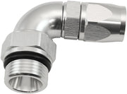 -10AN 90 DEG SWIVEL COUPLER   BLUE BILLET FULL FLOW 1 PIECE