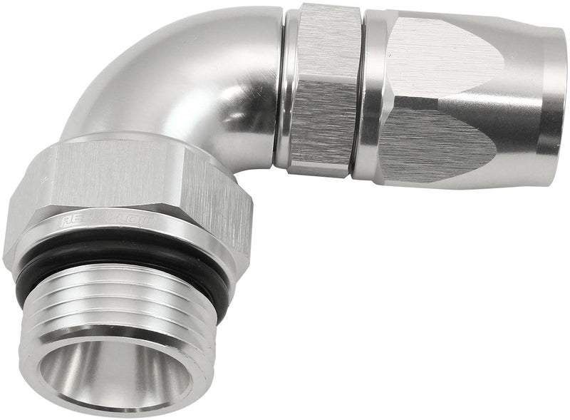 -10AN 90 DEG SWIVEL COUPLER   BLUE BILLET FULL FLOW 1 PIECE