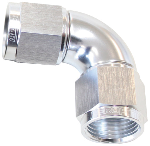 -10AN 90 DEG SWIVEL COUPLER   SILVER BILLET FULL FLOW 1 PIEC