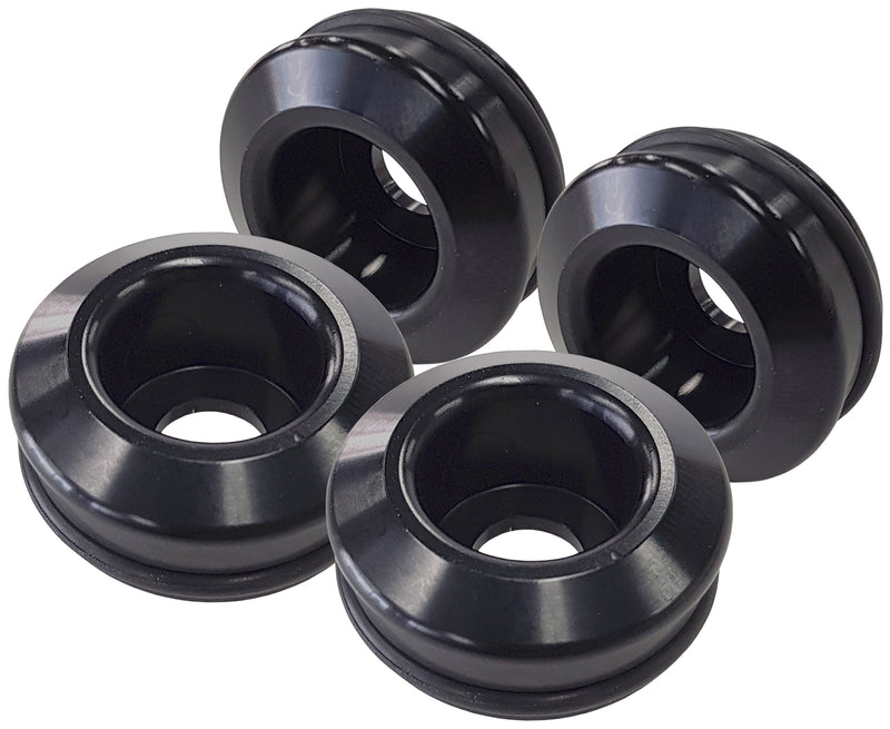 Nissan S14 S15 fuel injector  inserts 4 x pieces Black anodi