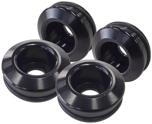 Nissan S14 S15 fuel injector  inserts 4 x pieces Black anodi