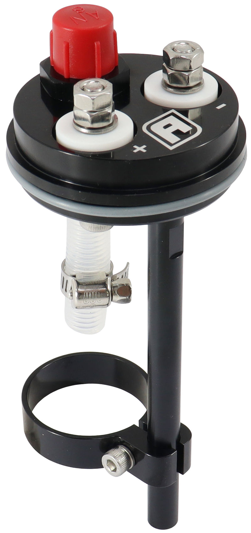 CONVERSION 40mm FUEL PUMP     HANGER DUAL UNDER CAR SURGE   TANK Aeroflow - AF 59-5244BLK