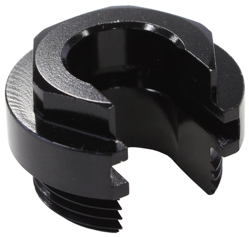PUSH ON EFI FITTING RETAINING LOCKING COLLAR WITH SLOT BLACK