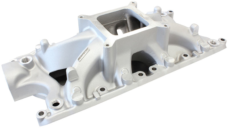 SBF HI RISE INTAKE MANIFOLD   SINGLE PLANE FORD 302 NATURAL