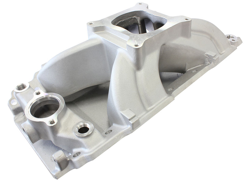 BBC HI RISE INTAKE MANIFOLD   SINGLE PLANE OVAL 454 NATURAL