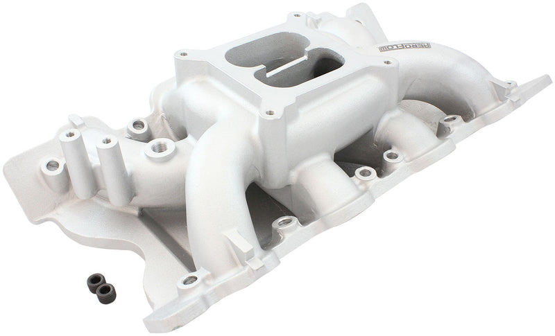 FORD CLEVELAND AIR GAP INTAKE MANIFOLD DUAL PLANE NATURAL   351C Aeroflow - AF6010-2002