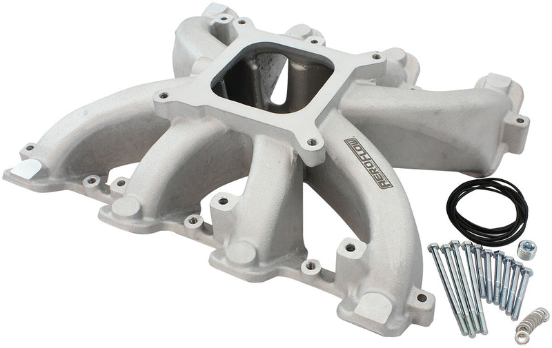 GM LS CARBY INTAKE MANIFOLD   CATHEDRAL PORT NON-EFI LS1 LS2NATURAL Aeroflow - AF6040-5000