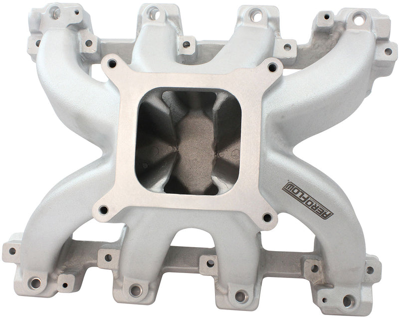 GM LS CARBY INTAKE MANIFOLD   CATHEDRAL HI RISE EFI LS1 LS2 NATURAL Aeroflow - AF6050-5001