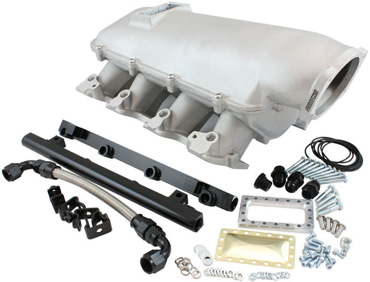 GM LS MODULAR INTAKE MANIFOLD CATHEDRAL PORT LOW RISE EFI   NATURAL Aeroflow - AF6063-5000
