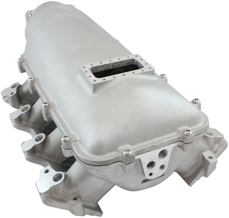 GM LS MODULAR INTAKE MANIFOLD CATHEDRAL PORT LOW RISE EFI   NATURAL Aeroflow - AF6063-5000
