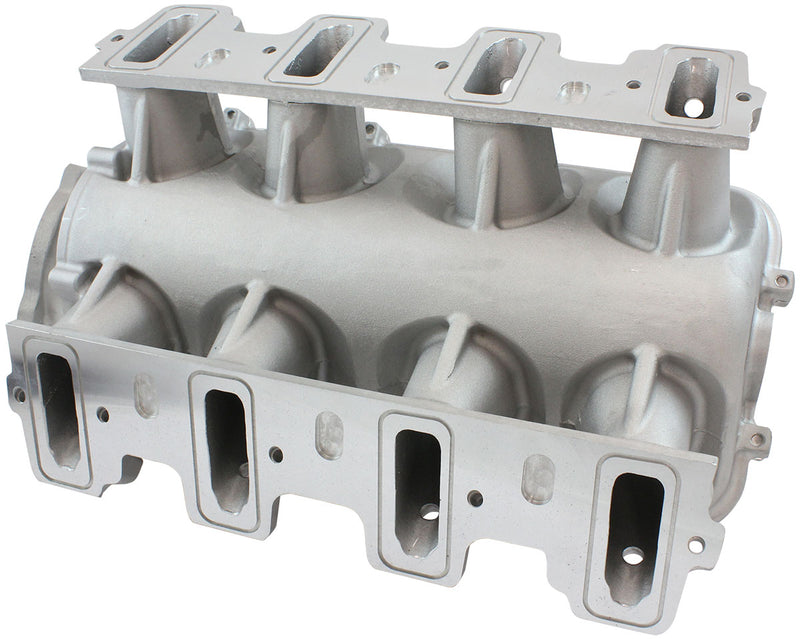 GM LS MODULAR INTAKE MANIFOLD CATHEDRAL PORT LOW RISE EFI   NATURAL Aeroflow - AF6063-5000