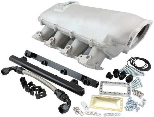 GM LS MODULAR INTAKE MANIFOLD CATHEDRAL PORT LOW RISE EFI   NATURAL Aeroflow - AF6063-5000