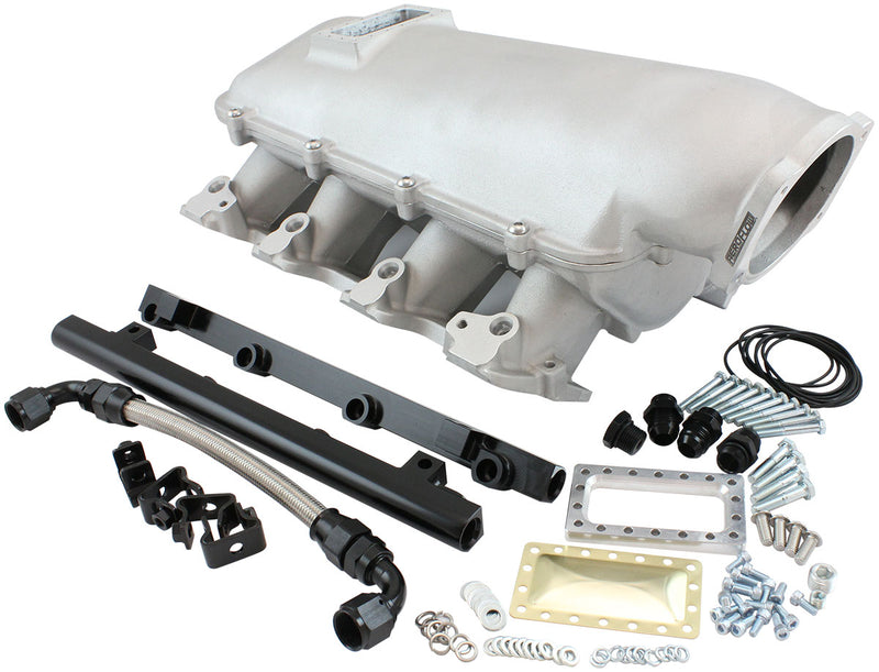 GM LS MODULAR INTAKE MANIFOLD RECTANGLE PORT LOW RISE EFI   NATURAL Aeroflow - AF6063-6000