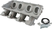 LOW RISE NON EFI GM LS BASE   MODULAR INTAKE MANI CATHEDRAL PORT NATURAL AF 6079-5000