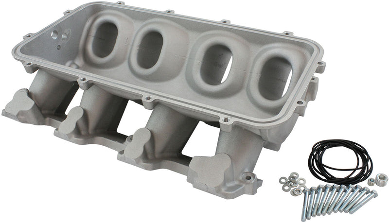 LOW RISE NON EFI GM LS BASE   MODULAR INTAKE MANI CATHEDRAL PORT NATURAL AF 6079-5000