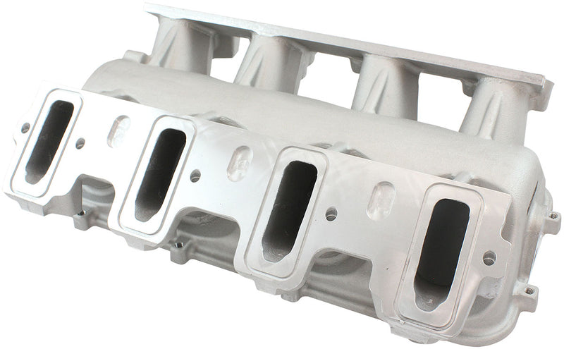 LOW RISE NON EFI GM LS BASE   MODULAR INTAKE MANI CATHEDRAL PORT NATURAL AF 6079-5000