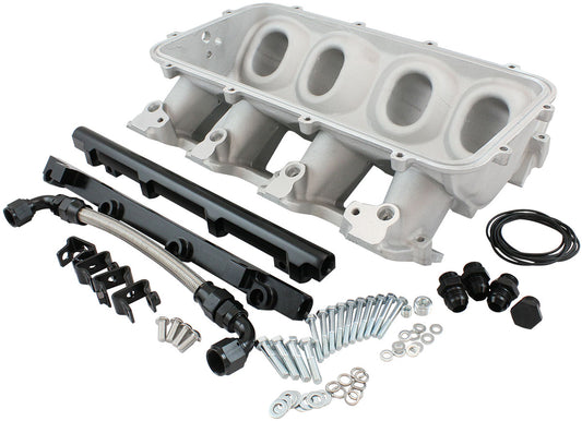 LOW RISE EFI GM LS BASE INTAKEMODULAR MANIFOLD CATHEDRAL    PORT NATURAL AF 6079-5001