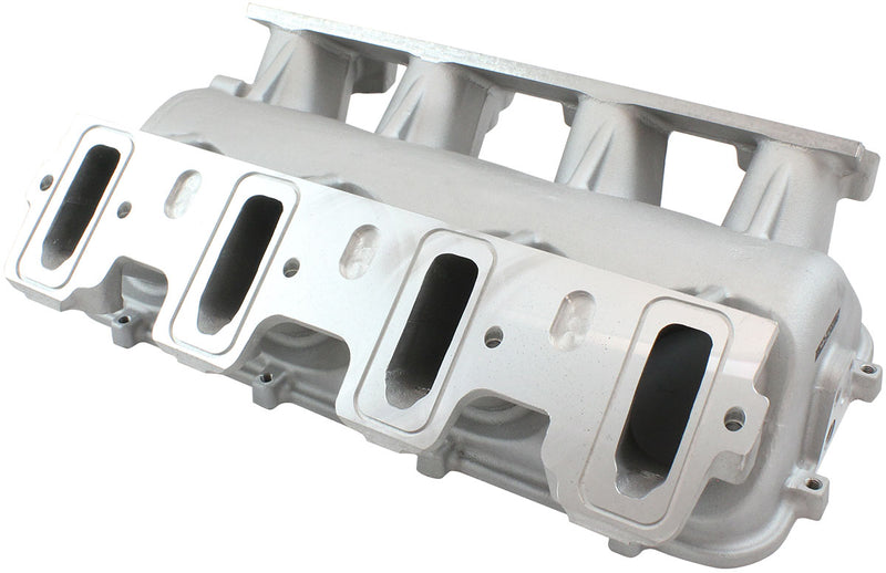 LOW RISE EFI GM LS BASE INTAKEMODULAR MANIFOLD CATHEDRAL    PORT NATURAL AF 6079-5001
