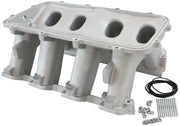 HI RISE NON EFI GM LS BASE    MODULAR INTAKE MANI RECTANGLE PORT NATURAL AF 6079-6002