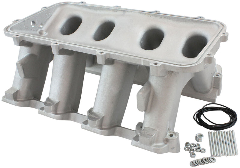 HI RISE NON EFI GM LS BASE    MODULAR INTAKE MANI RECTANGLE PORT NATURAL AF 6079-6002