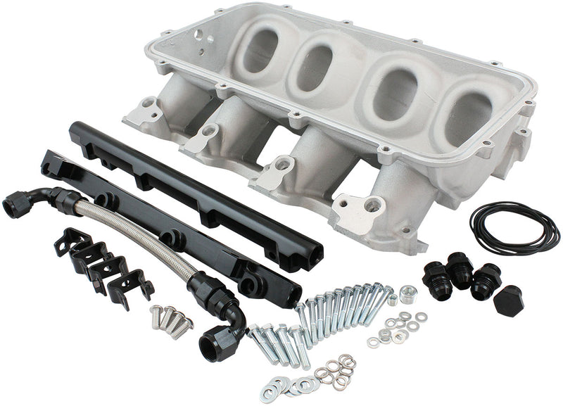 LOW RISE EFI GM LS BASE INTAKEMODULAR MANIFOLD RECTANGLE    PORT NATURAL AF 6079-6003