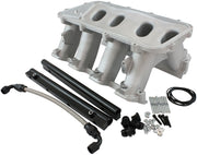 HI RISE EFI GM LS BASE INTAKE MODULAR MANIFOLD RECTANGLE    PORT NATURAL AF 6079-6004