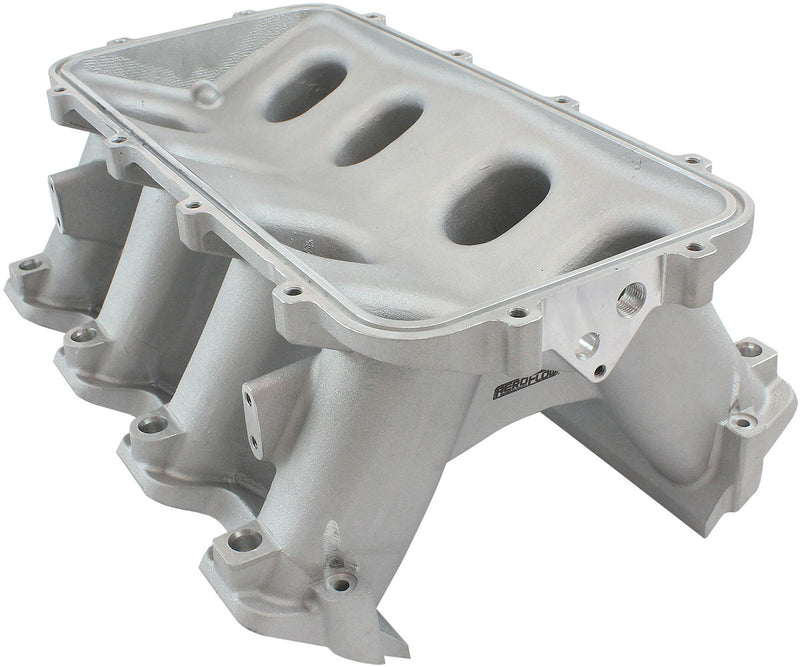 HI RISE EFI GM LS BASE INTAKE MODULAR MANIFOLD RECTANGLE    PORT NATURAL AF 6079-6004