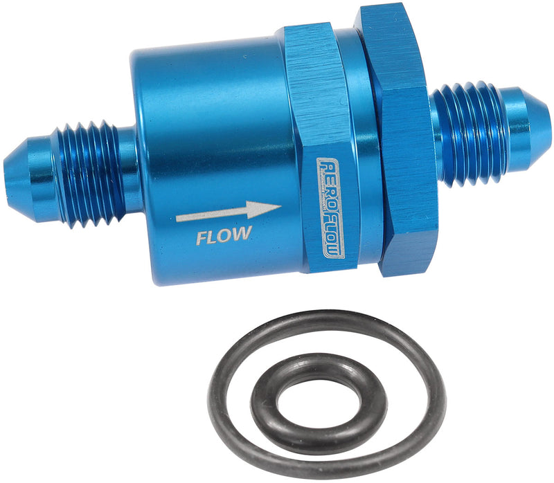 CHECK VALVE INLINE -4AN       BLUE / ONE WAY VALVE