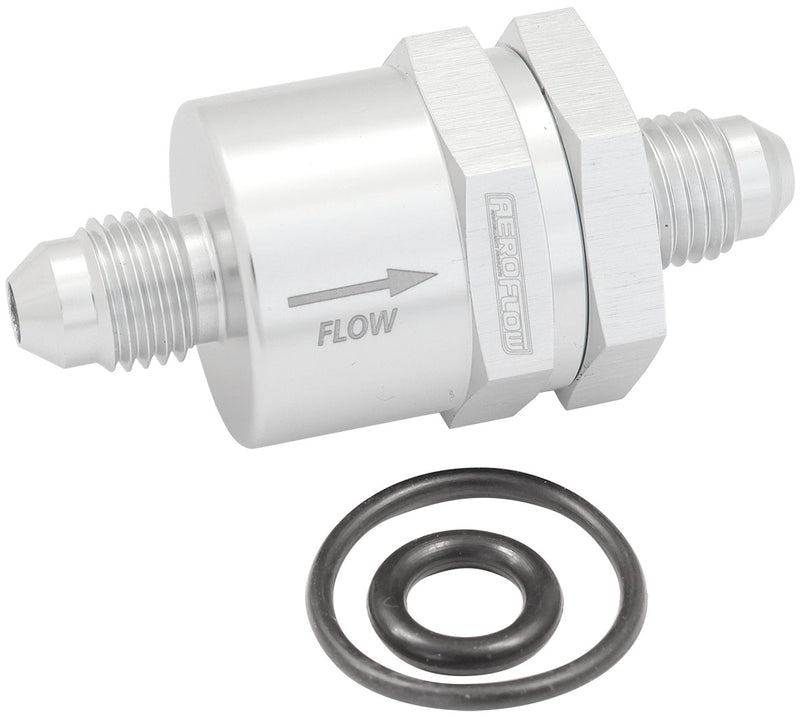 CHECK VALVE INLINE -4AN       SILVER / ONE WAY VALVE