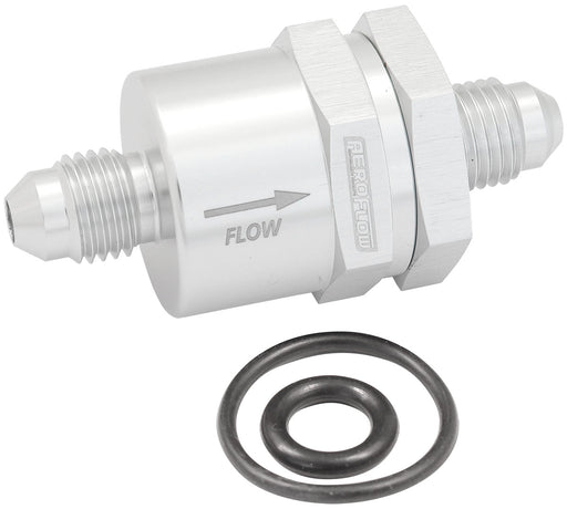 CHECK VALVE INLINE -4AN       SILVER / ONE WAY VALVE