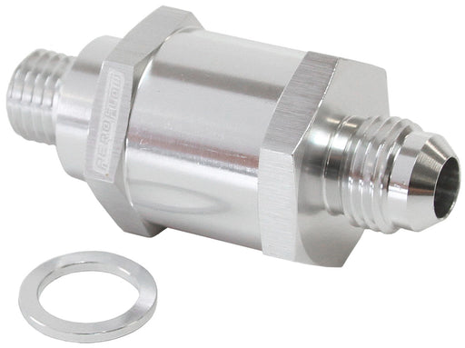 M12 X 1.5MM X -6AN CHECKVALVE SILVER MALE TO MALE BOSCH PUMP
