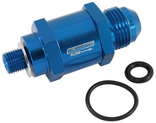 M10 X 1.0MM X -6AN CHECK VALVEBLUE MALE TO MALE BOSCH PUMP