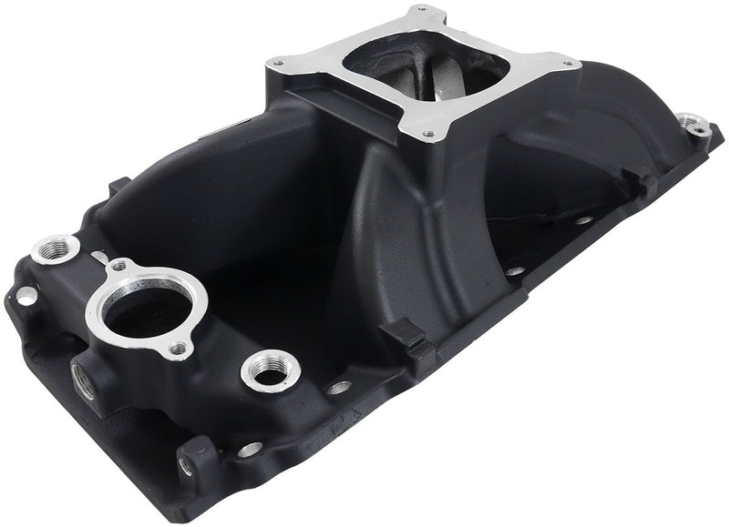 BBC HI RISE INTAKE MANIFOLD   SINGLE PLANE OVAL 454 BLACK