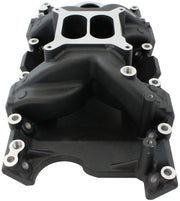 SB CHRYSLER AIR GAP INTAKE    MANIFOLD DUAL PLANE 318 360   BLACK Aeroflow - AF6010-3005